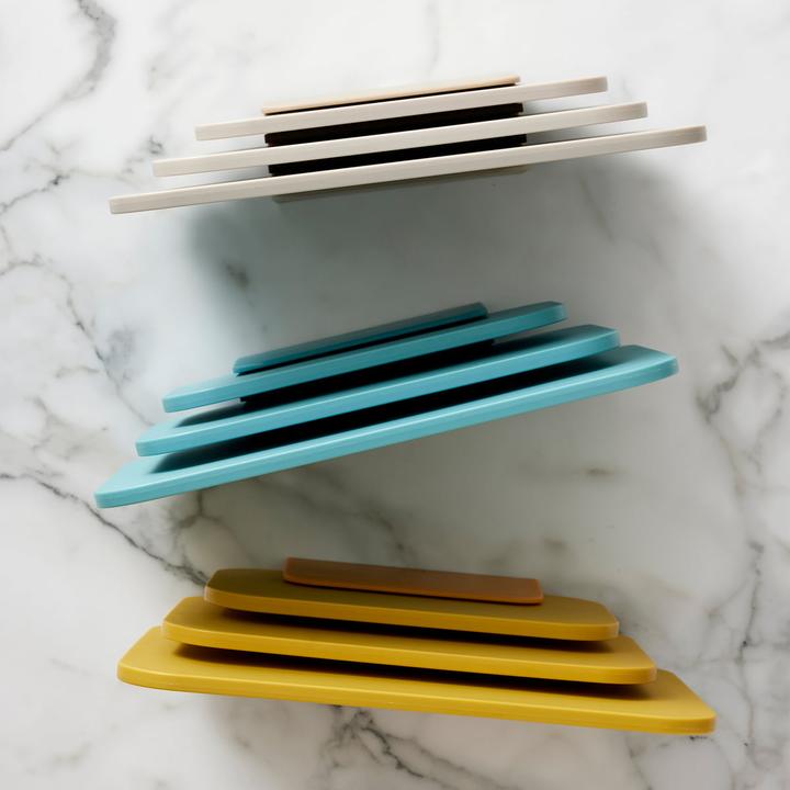 Productafbeelding Rosti Choptima 3-delige Snijplankenset, Blauw-Groen/Beige/Geel