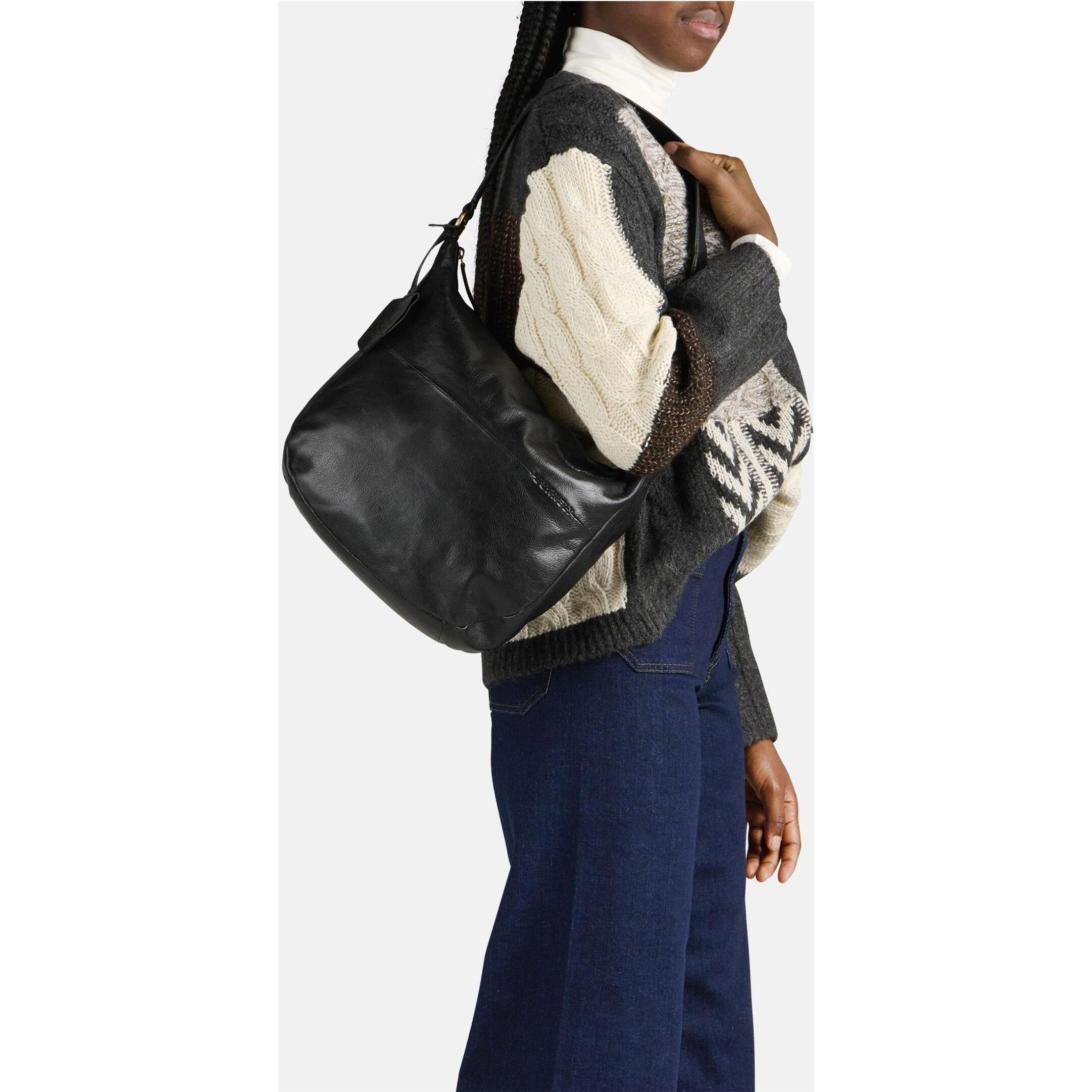 Thumbnail - Burkely, Handtasche, Natural Norah Hobo Round, Schwarz