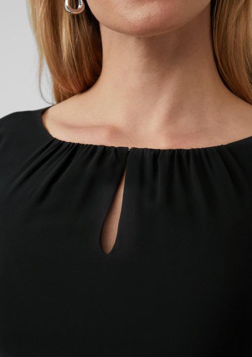 Produktbild S.Oliver Kleid Midikleid aus Chiffon mit kurzen Ärmeln und blickdichtem Futter (32)