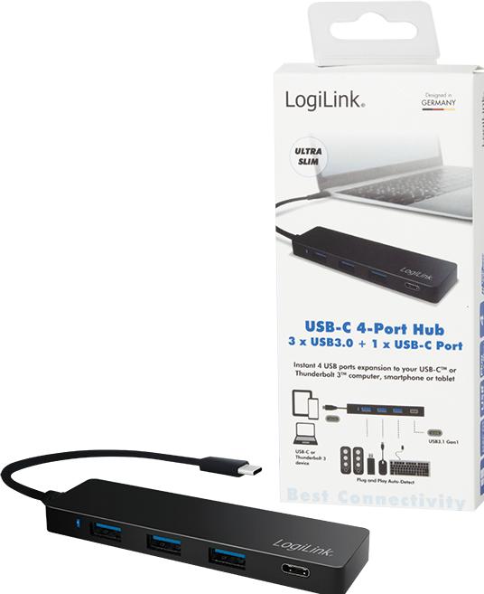 Image du produit LogiLink UA0311 (USB-C, 4 ports)