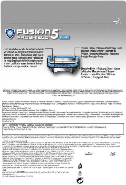 Immagine prodotto Gillette Fusion5 ProShield Chill (11 x)