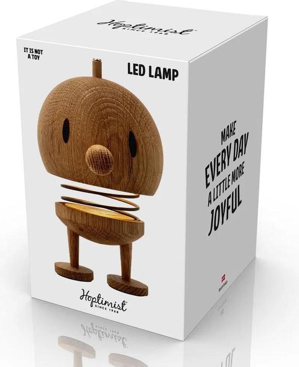 Actual product image Hoptimist Tischleuchte Eiche L, 10 x 10 x 15 cm, Braun