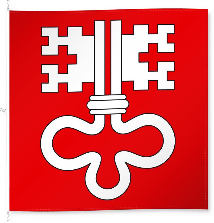 Image du produit Alpenfahnen Nidwald (200 x 200 cm)