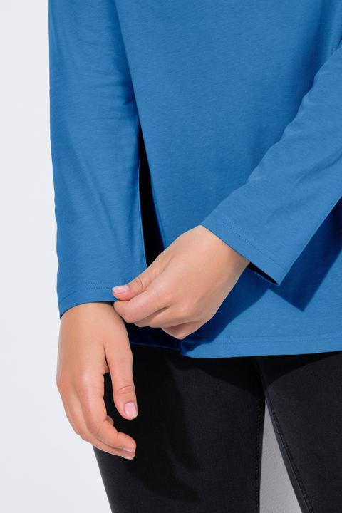 Produktbild Ulla Popken Shirt, Slim, V-Ausschnitt, Langarm (54)