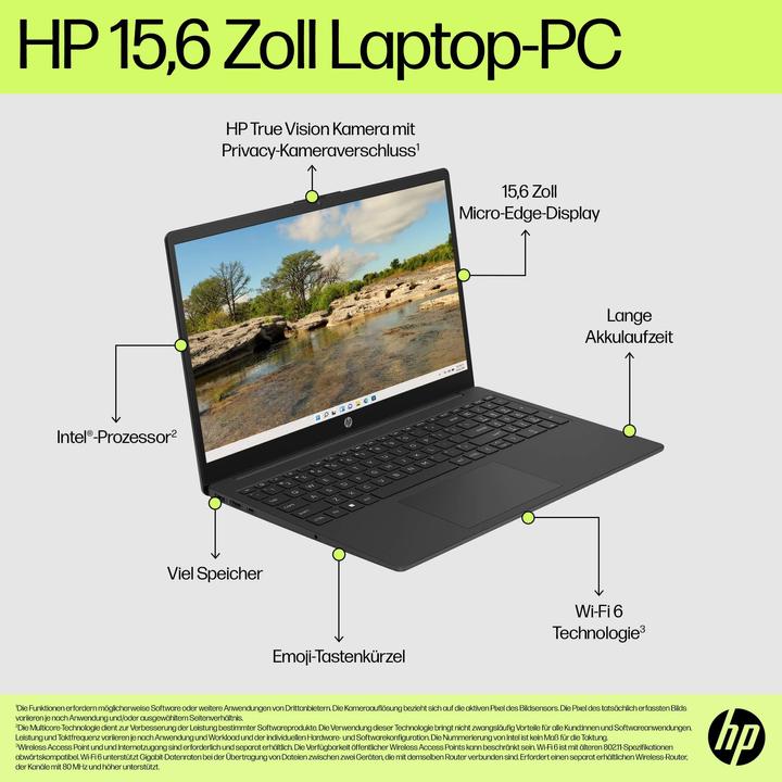 Produktbild HP 15-fd0033ng (15.60", 256 GB, 8 GB, DE, Intel Core i3-1315U)