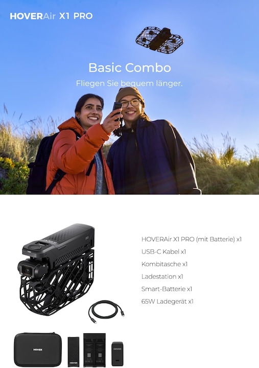 Actual product image HoverAir X1 PRO Combo (16 min, 191.50 g, 12 Mpx)