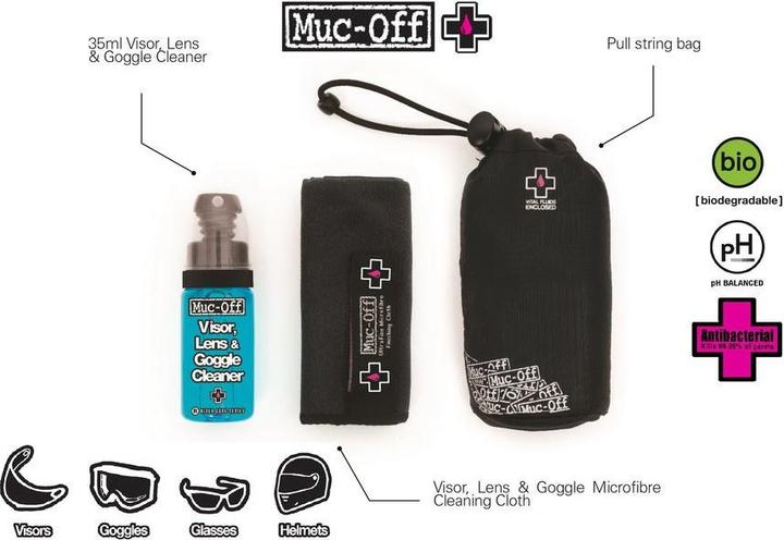 Actual product image Muc-Off Helmet & visor cleaning set (32 ml, Care set)