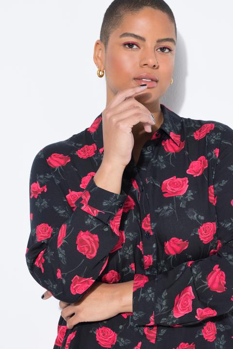 Image du produit Studio Untold Chemisier, coupe Boxy Shape. Imprimé roses XL (XL)