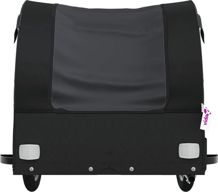 Produktbild VidaXL Fahrradanhänger Schwarz 45 kg Eisen,Farbe