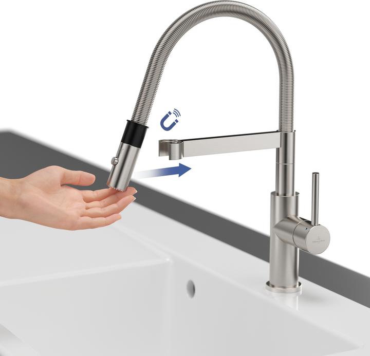 Produktbild Villeroy & Boch Steel Expert Compact Küchenarmatur, aus Edelstahl