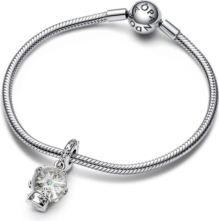 Produktbild Pandora Schneeflocke Schneekugel (Silber 925, Emaille)
