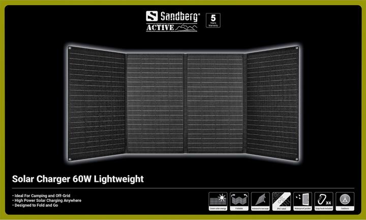 Actual product image Sandberg Solar Charger 60W LightWeight (60 W, 1.40 kg)