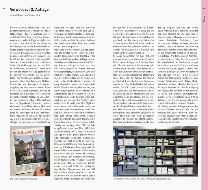 Produktbild Graz. Architekturführer (Deutsch, Anselm Wagner, Sophia Walk, 2023)