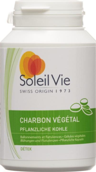 Produktbild Soleil Vie Pflanzliche Kohle Kapseln (100 Stk) (100 Stück, Kapseln, 60 g)
