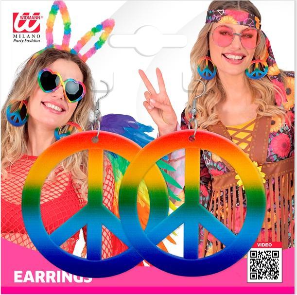 Produktbild Widmann Regenbogen Hippie Ohrringe