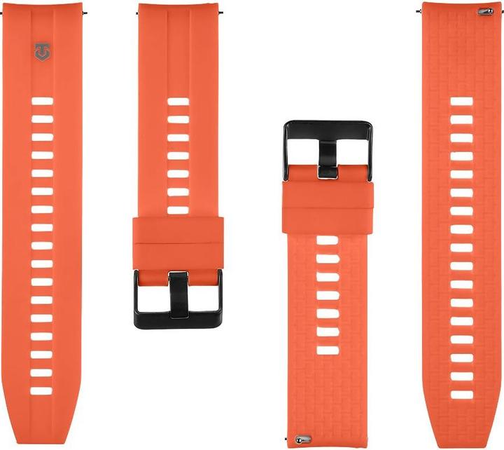 Image du produit Tactical Strap - Quick Release Silicone Band 22mm Orange (22 mm, Métal, Silicone)
