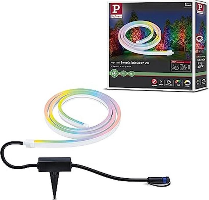 Produktbild Paulmann Outdoor Plug & Shine Stripe Neon (RGBW, 200 cm, Outdoor)