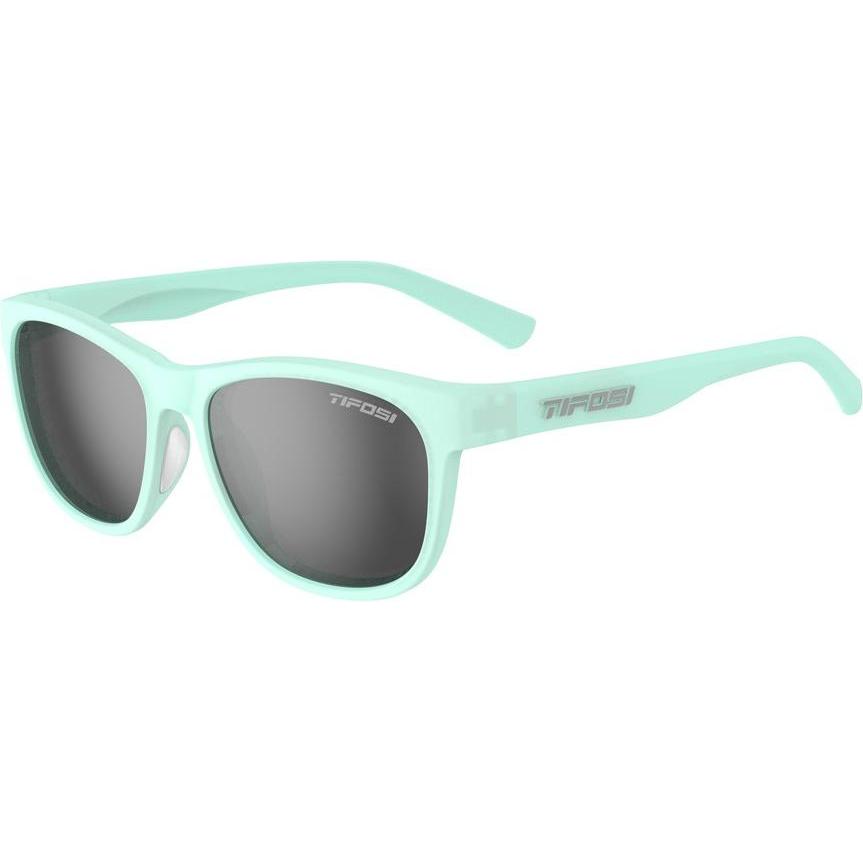Tifosi, Sonnenbrille, SWANK POLARISIERTE blaugrüne Gläser aus satiniertem Kristall (1 rauchpolarisiertes Glas, 15,4