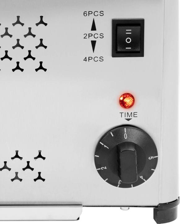 Produktbild Royal Catering Gastronomie-Toaster 6 Scheiben 2500 W Timer Krümelschublade Edelstahl