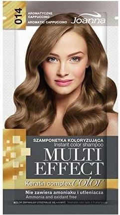 Produktbild Joanna Multi Effect Keratin Complex Color Instant Color Shampoo 014 Aromatic Cappuccino 35G (Flüssiges Shampoo)