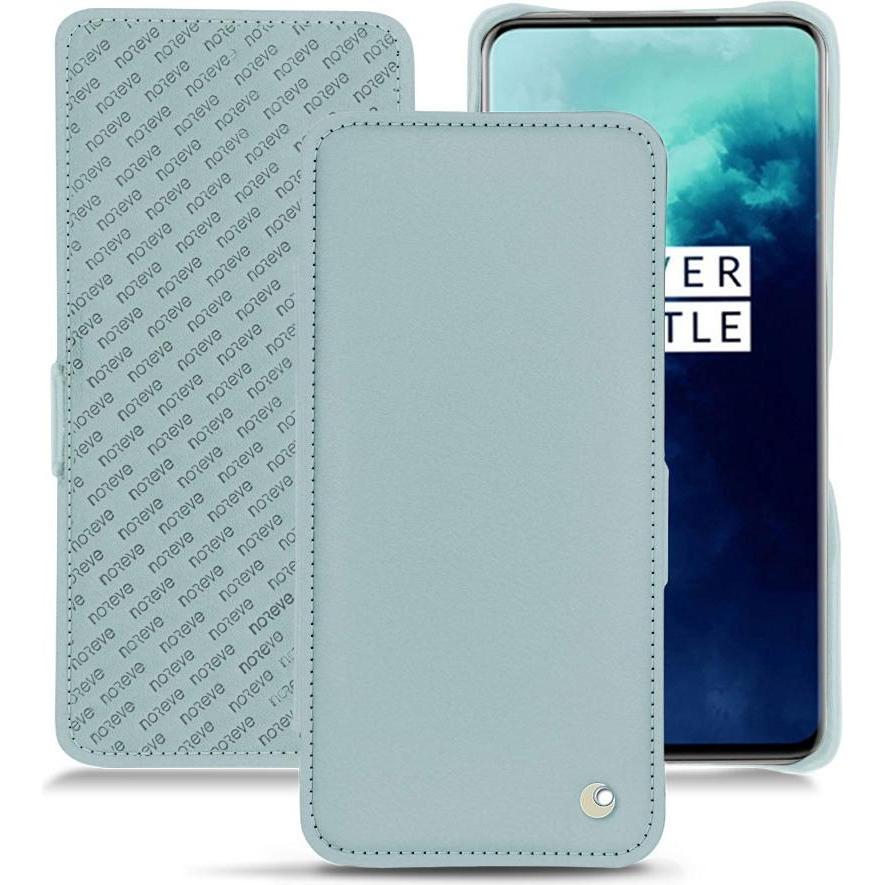 Noreve Lederschutzhülle horizontal (OnePlus 7T Pro), Smartphone Hülle, Blau