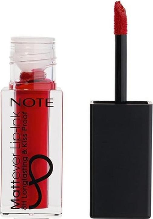 Produktbild Note COSMETICS Mattever Lip-Ink Langanhaltende kussechte Matte Lip Ink Aufpolsternde hochpigmentierte (Unpredictable Red)