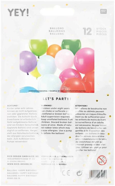 Immagine prodotto Rico Design Buon Compleanno (12x)
