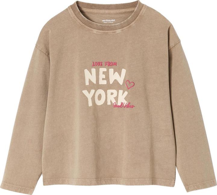 Immagine prodotto Vertbaudet Shirt mit New-York-Motiv und fluoreszierenden Details, Mädchen (146, 152)