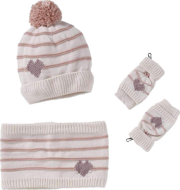 Actual product image Vertbaudet Mädchen-Set: Mütze, Rundschal & Handschuhe
