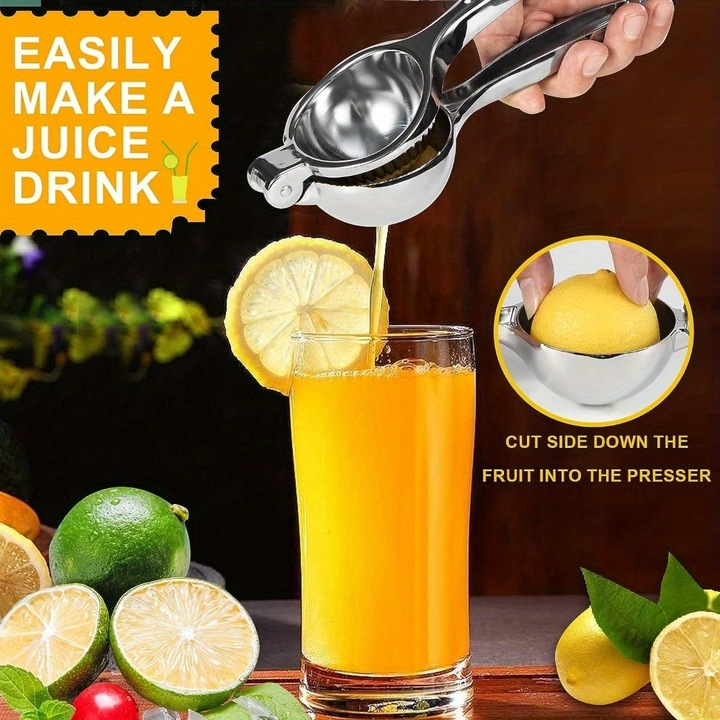 Actual product image PhoneLook Manuelle Zitruspresse aus Edelstahl für Zitrone und Limette