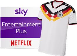 SKY Entertainment Plus inkl. Netflix + GRATIS WM-TRIKOT! (12 Monate)