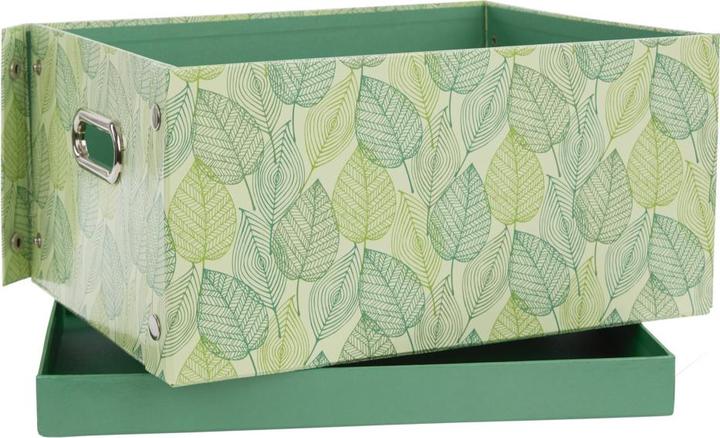 Idena Storage box foldable green 37.5x28x18cm