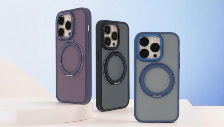 Produktbild Tecto Shield Secure Spinning Mag Case for iPhone 15 Pro Max 6,7" purple (Apple iPhone 15 Pro Max)