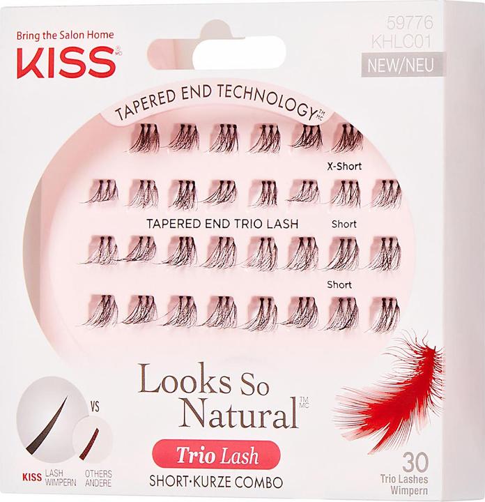 Actual product image KISS Haute Couture Trio Lashes Adhesive Classy (Artificial eyelashes)