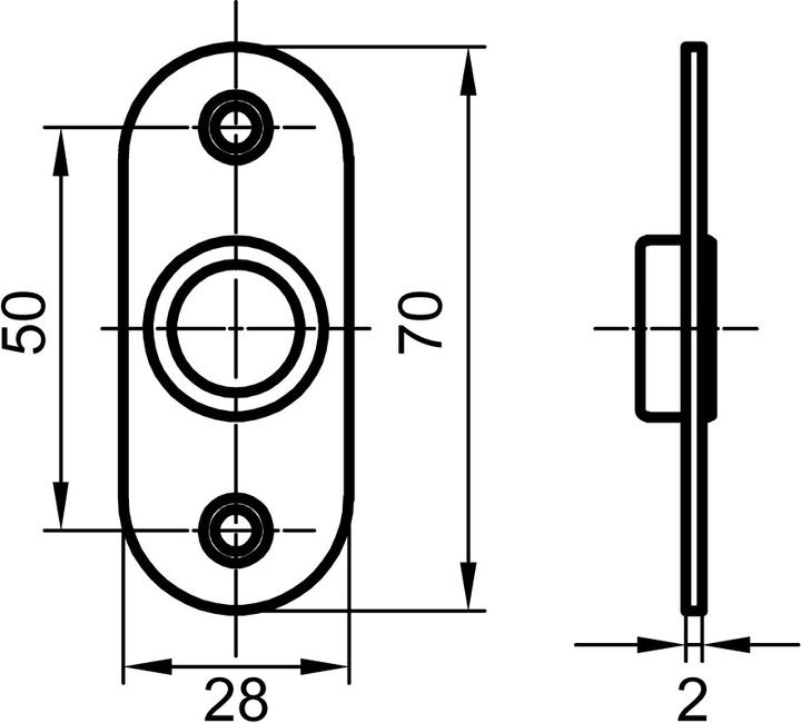 Produktbild Glutz Drückerrosetten glide 5612 (Türrosette)