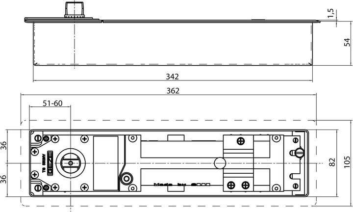 Immagine prodotto Geze Chiudeporta da pavimento STOP TS 55 (Interno)