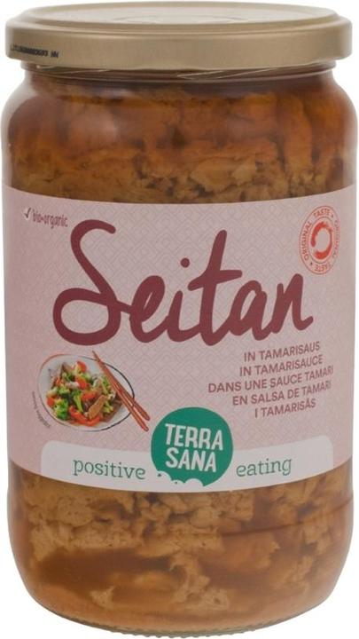 Terra Sana Seitan in tamari sauce (jar) ATG 500g (700 g)