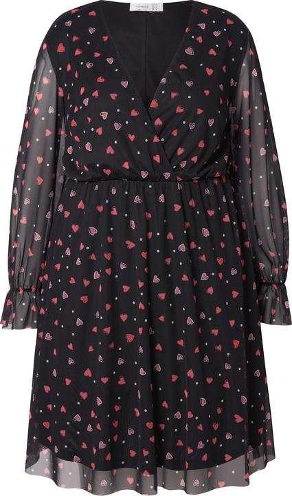 Immagine prodotto Miamoda Kleid, A-Linie, Mesh mit Alloverdruck, Langarm (54)