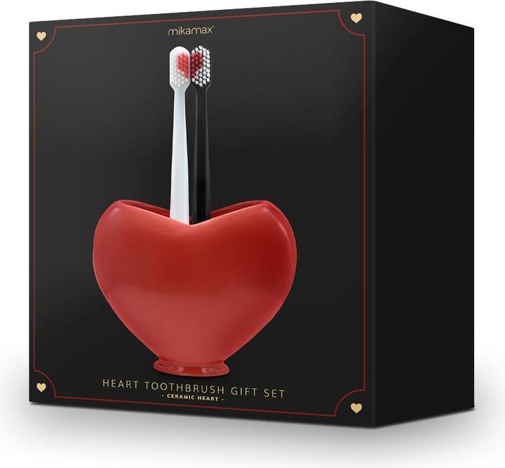 Actual product image Mikamax Heart Toothbrush Gift Set (2x)