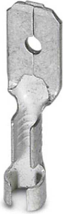 Produktbild Phoenix Contact Flachstecker Steckbreite: 6.3 mm Steckdicke: 0.8 mm 180 ° Unisoliert Metall 3240162 100 St.