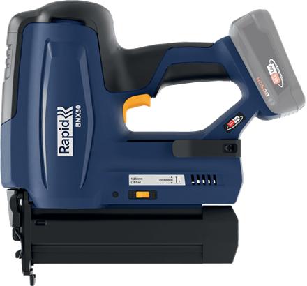 Actual product image Rapid BNX50 cordless nailer 18V P4A