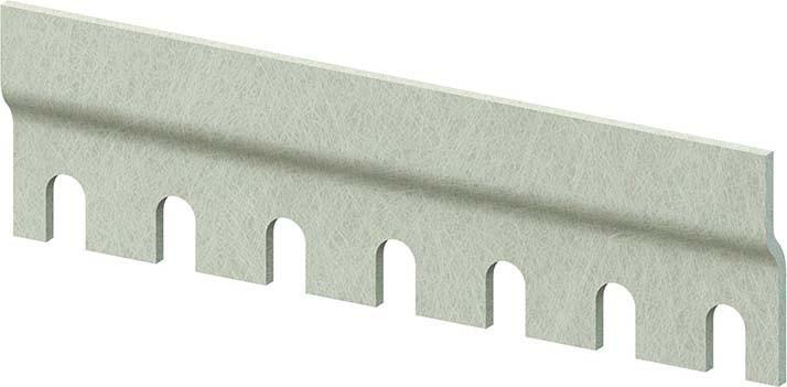 Actual product image Niedax GRP cable rake (Cable hole, 10 cm)