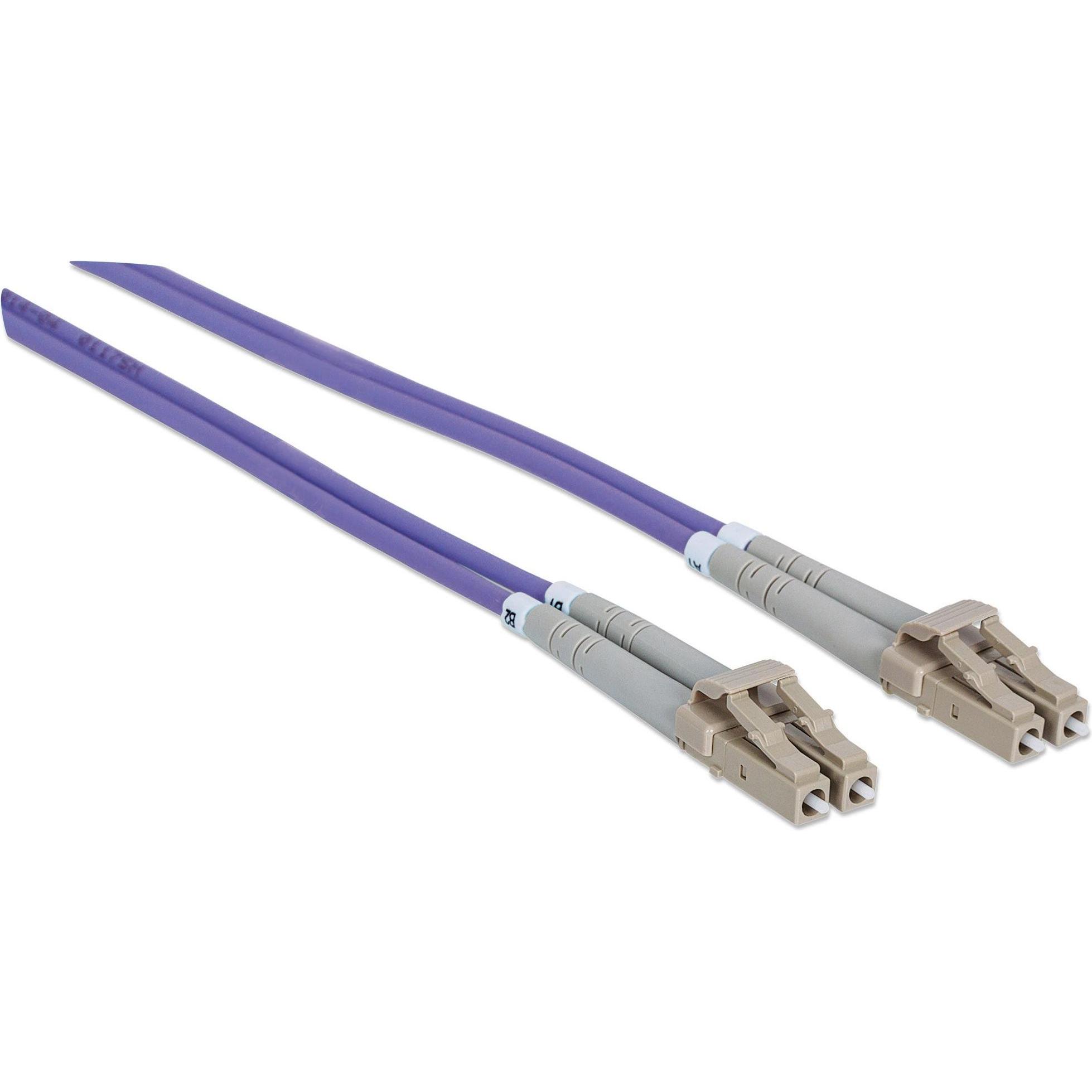 Thumbnail - Intellinet LWL Anschlusskabel LC/LC Multimode OM4 (CAT8.2, 5 m), Netzwerkkabel