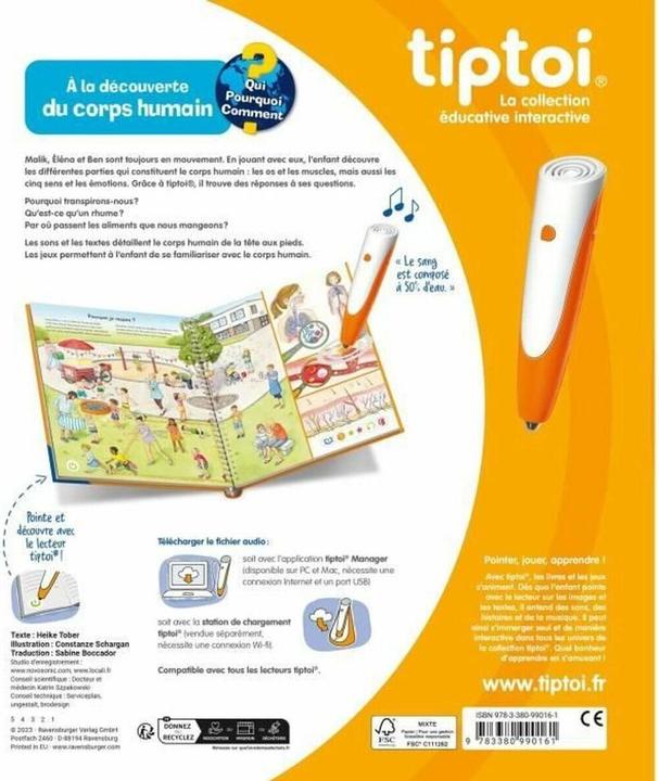 Actual product image tiptoi À la découverte du corps humain (French, Collectif, 2023)