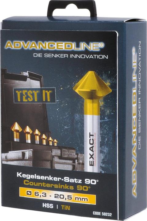 Actual product image Exact Countersink 90°. HSS. 15 mm. TiN (15 millimetres)
