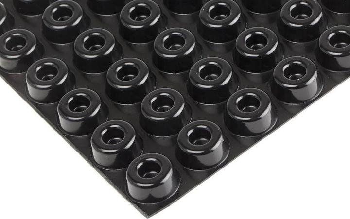 Produktbild RS PRO Black stick on, 10.2mm H x 22.3mm Dia