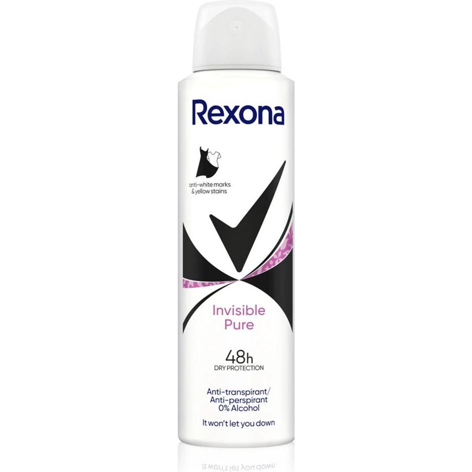 Rexona, Deodorants, Onzichtbaar puur (Spuit, 150 ml)