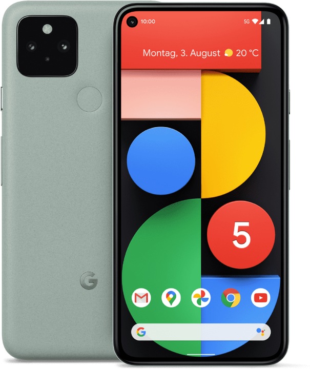Actual product image Google pixel 5 (128 GB, Sorta Legend, 6", Single SIM, 16 Mpx, 5G)