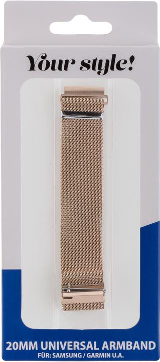 Actual product image Peter Jäckel Bracelet 20mm Milanaise Rose Gold (20 mm, Metal)