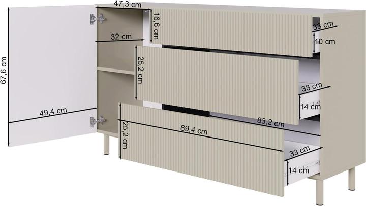 Produktbild Selsey Veldio New (139.80 x 38 x 80 cm)